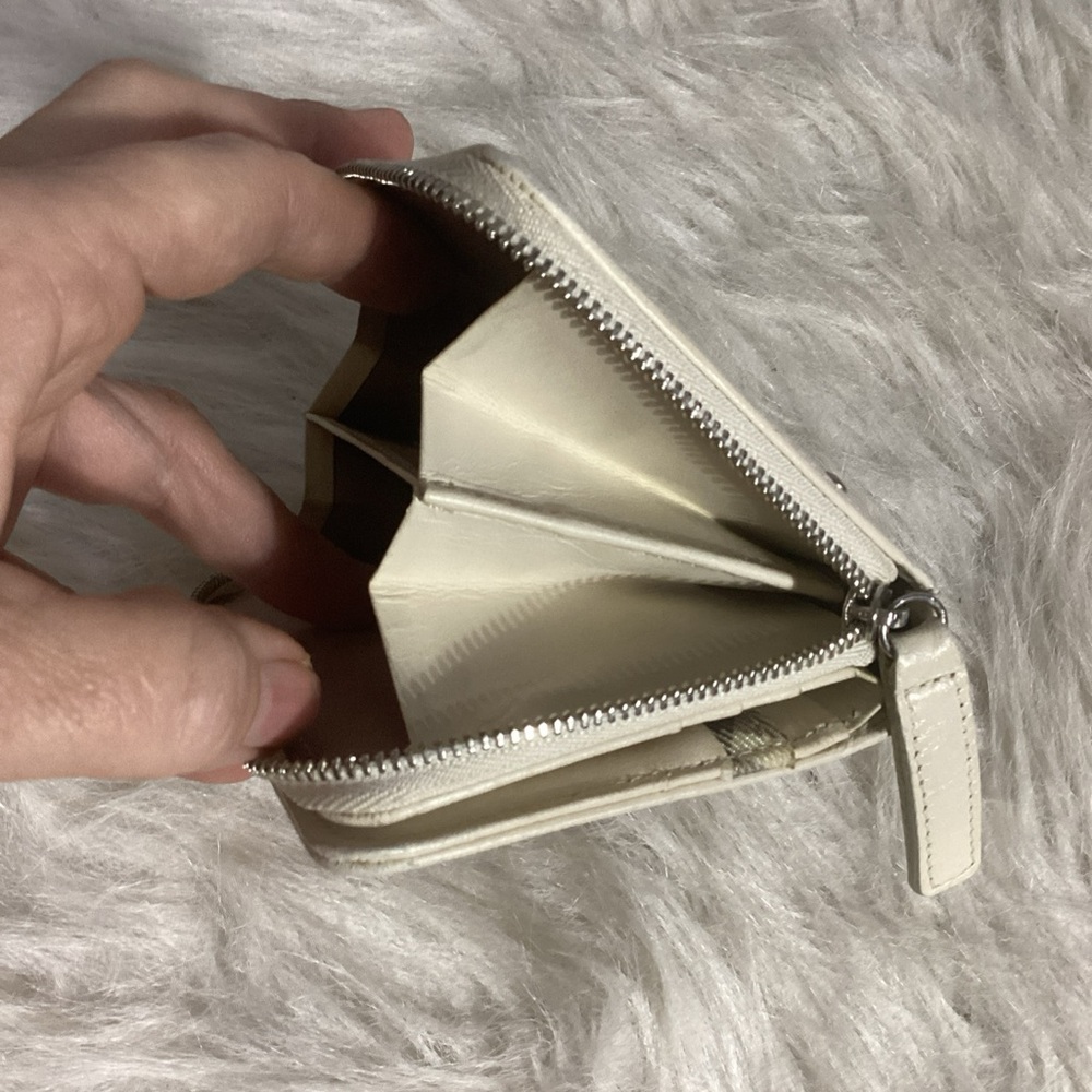 SOLD…..Burberry Blue Label Nova Check Bicolor Canvas/ Patton Leather Mini Wallet - Picture 14 of 15